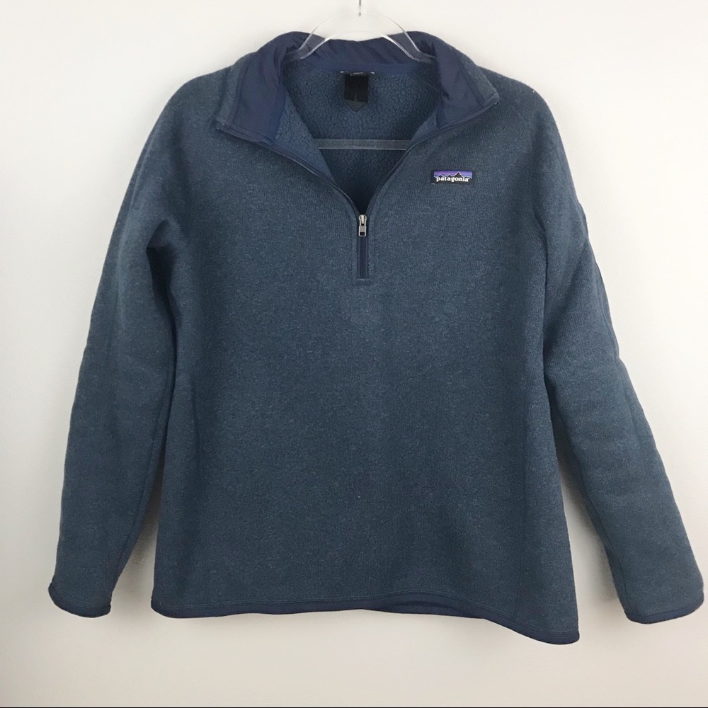 Patagonia Blue Quarter-Zip Fleece Jacket